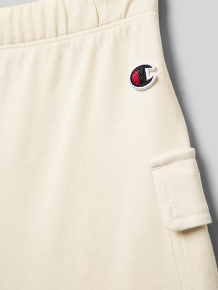 Champion Regular fit sweatshorts met logopatch Zand - 2