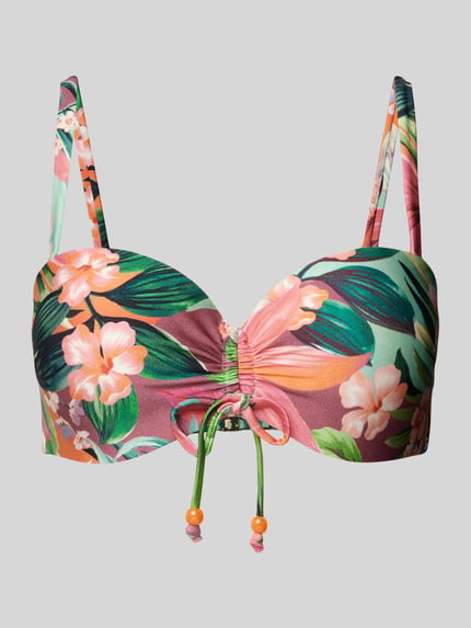Marie Jo Top bikini z ozdobną kokardą model ‘NORMA JEANNE’ Koralowy 1