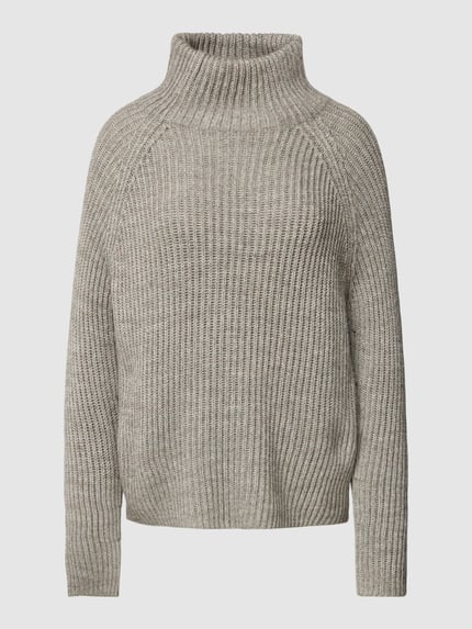 DRYKORN Strickpullover mit Stehkragen Modell 'ARWEN' Taupe 2