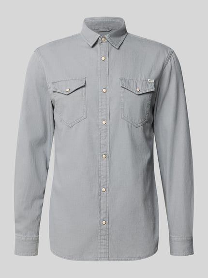 Slim fit vrijetijdsoverhemd met kentkraag, model 'ESHERIDAN'' Shop The Look MANNEQUINE