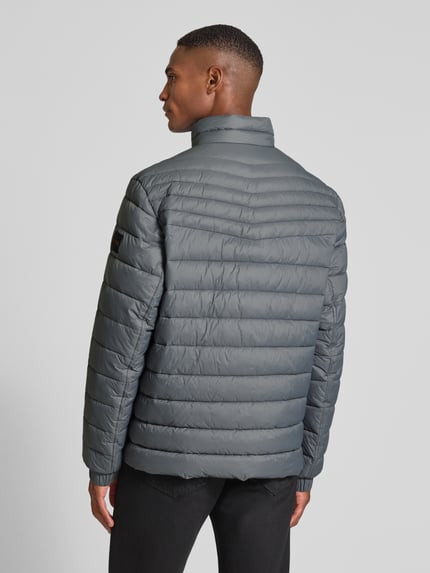 BOSS Orange Slim Fit Steppjacke mit Stehkragen Modell 'ODEN2' Anthrazit 5