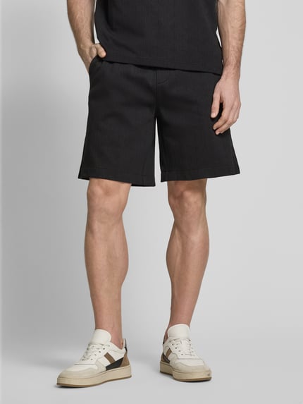 CK Calvin Klein Regular Fit Sweatshorts mit Label-Detail Black 4