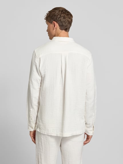 Lindbergh Regular Fit Freizeithemd mit Kentkragen Offwhite 5