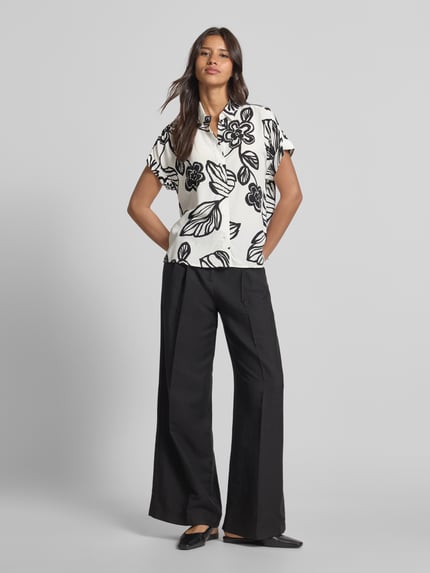 Jake*s Studio Woman Relaxed Fit Bluse mit Kappärmeln Offwhite 1