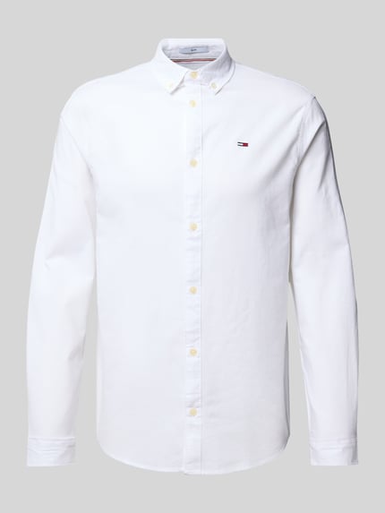 Tommy Jeans Koszula casualowa o kroju slim fit z tkaniny Oxford Biały 2