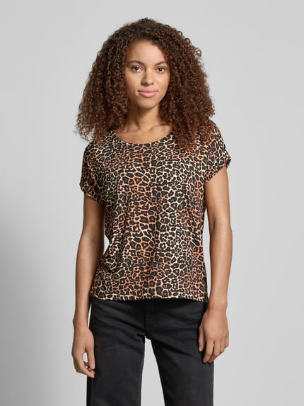 ONLY Regular Fit T-Shirt mit Viskose-Anteil Modell 'MOSTER' Sand 4