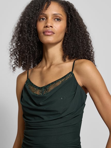 VM by Vera Mont Abendkleid mit Spitzenbesatz Dunkelgruen 3