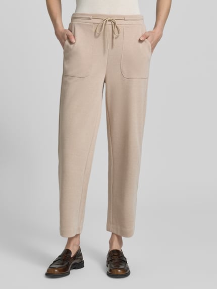ICHI Hose mit elastischem Bund Modell 'KATE PIQUE' Sand 4