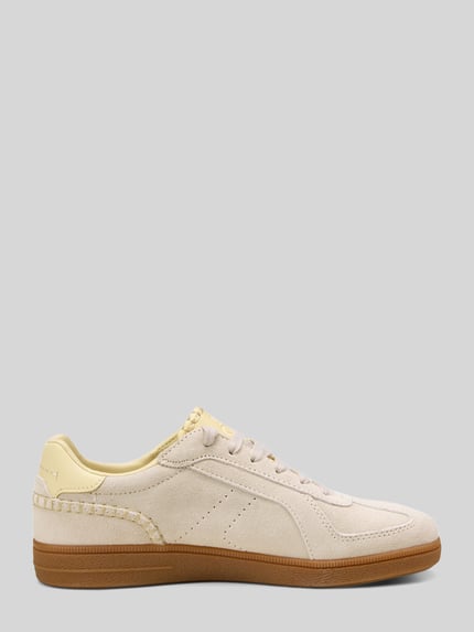 Marc O'Polo Sneaker aus Rindsnappa mit Kontrastsohle Modell 'CHARLIE W 1B' Hellgrau 2