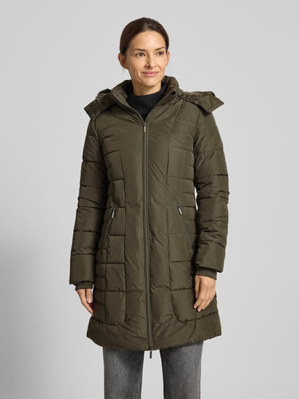 Jake*s Collection Płaszcz pikowany zapinany na zamek błyskawiczny dwustronny Ciemnozielony 4