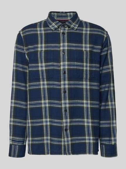 Produktfoto, Relaxed Fit Vrijetijdsoverhemd uit puur katoen van Tommy Hilfiger, meerkleurig rasterruitmotief, twillmateriaal, borstzakken.