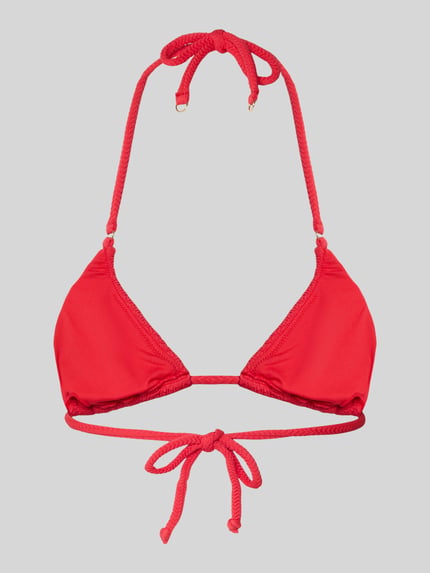 Seafolly Góra od bikini z fakturowanym wzorem Model 'Dive' Czerwony 3