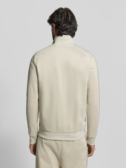 BOSS Green Regular Fit Sweatjacke mit Baumwoll-Anteil Modell 'LUX SKARLEY' Beige 5