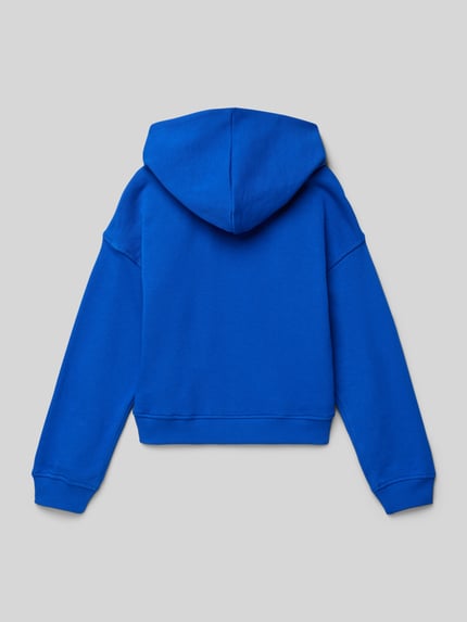 Calvin Klein Jeans Bluza z kapturem o pudełkowym kroju Królewski niebieski 3