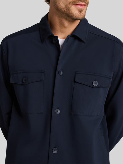 Tom Tailor Regular Fit Freizeithemd aus Baumwoll-Mix Marine 3