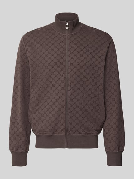 Loose Fit Sweatjacke aus Baumwoll-Mix Modell 'Kend' Shop The Look MANNEQUINE