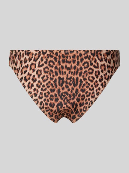 PIECES Bikinibroekje met all-over motief, model 'BAOMI' Lichtbruin - 3