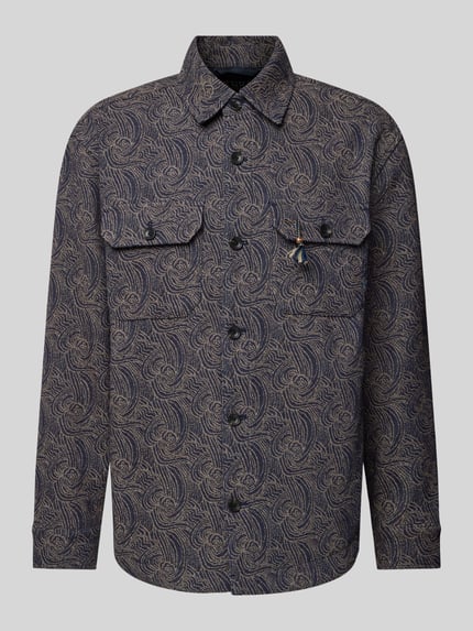 Scotch & Soda Regular Fit Hemdjacke mit Woll-Anteil Multi Stylebop 2