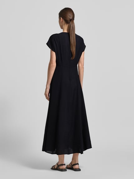 Marc O'Polo Midi-Freizeitkleid aus Viskose-Mix Marine 5