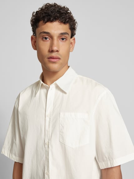 Weekday Freizeithemd mit Knopfleiste Modell 'Franco' Offwhite 3