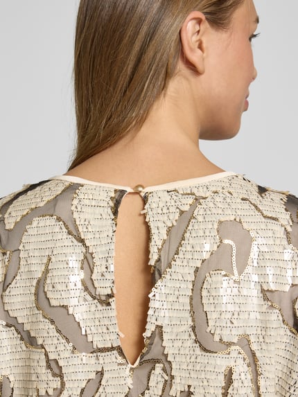 b.young Minikleid mit Rundhalsausschnitt Modell 'RESE' Sand 3