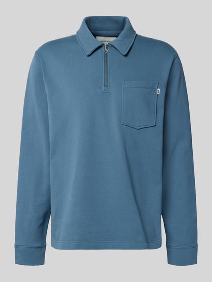 Wood Wood Regular Fit Poloshirt mit Brusttasche Modell 'Andrew' Ocean 2