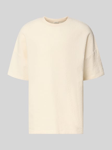 American Vintage T-Shirt mit Frottee-Struktur Modell 'BOBYPARK' Ecru 2