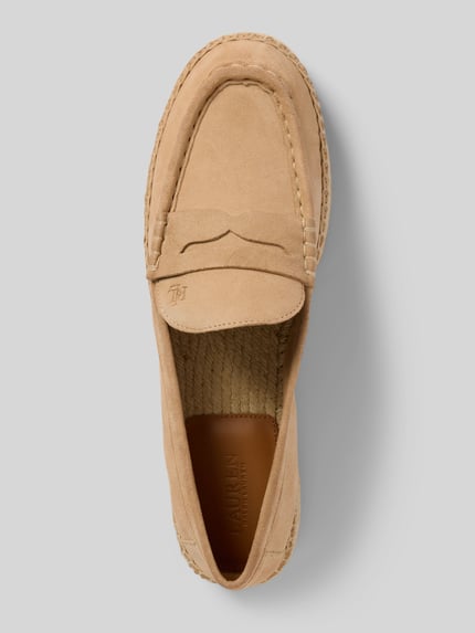 Lauren Ralph Lauren Loafer aus Leder mit Plateausohle Modell 'LUIZE' Sand 3