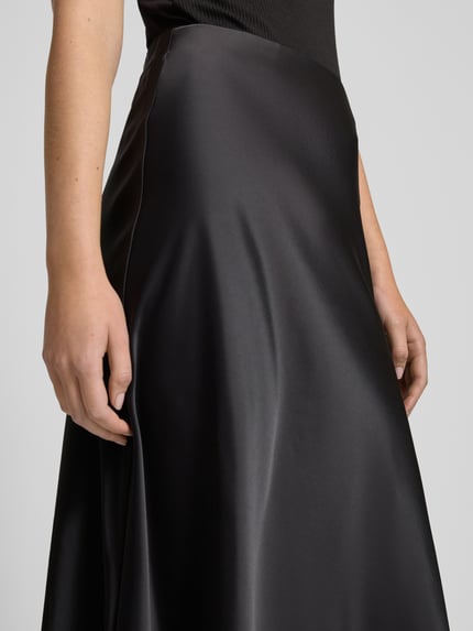 YAS Midirok met elastische band, model 'PELLA' Zwart - 3