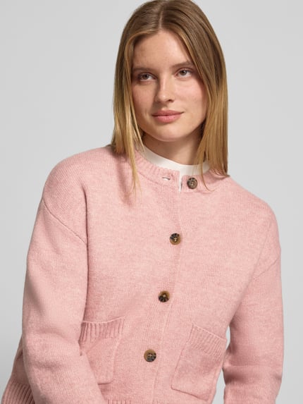 Christian Berg Woman Cardigan mit aufgesetzten Taschen Mauve 3