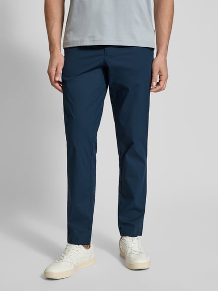 Selected Slim Fit Hose mit Tunnelzug Modell 'LERO' Marine 4