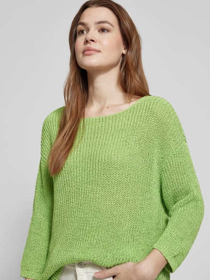 Betty Barclay Gebreide pullover met ronde hals Lichtgroen - 3