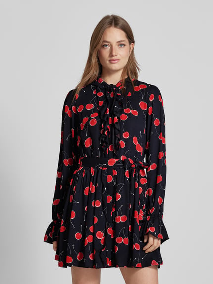The Kooples Minikleid mit Bindegürtel Rot 4