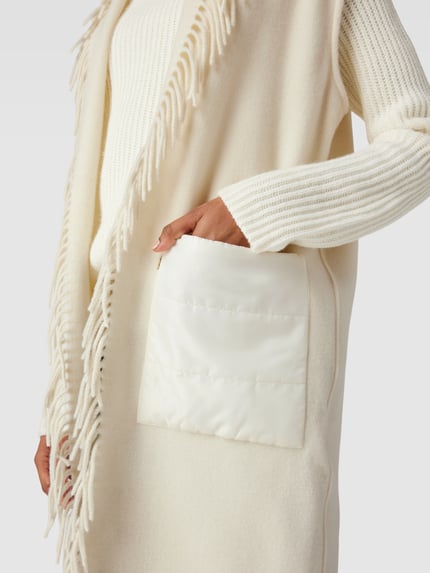 Marc Cain Bodywarmer van wolmix Ecru - 3