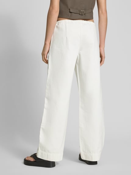 EDITED Jeans met elastische band Wit - 5