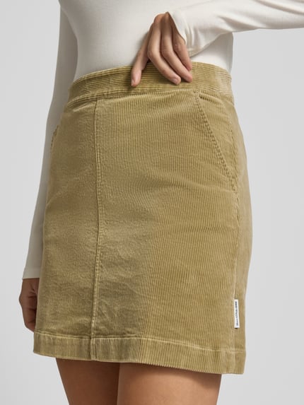 Marc O'Polo DENIM Regular Fit Mini-Rock aus Baumwoll-Mix  Schilf 3