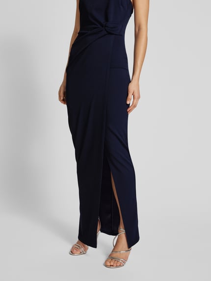 SISTAGLAM Avondjurk met halter Marineblauw - 3