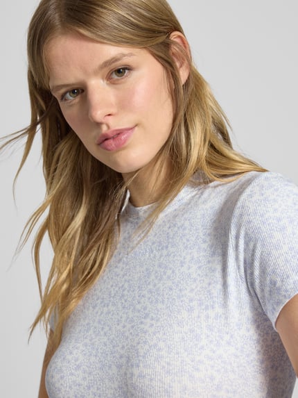 OH APRIL T-Shirt mit Rundhalsausschnitt Modell 'Marisa' Hellblau 3