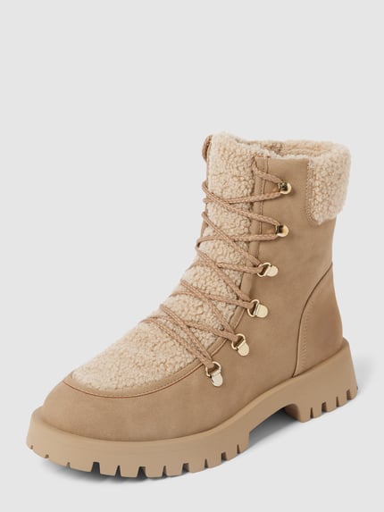Tamaris Snowboots met teddybont Lichtbruin - 1