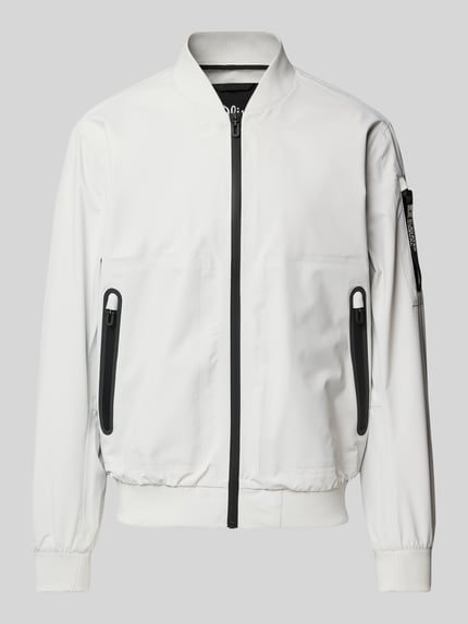 s.Oliver RED LABEL Regular Fit Blouson mit Stehkragen Hellgrau 2