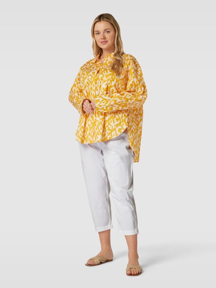 Marina Rinaldi PLUS SIZE capribroek met elastische band, model 'RECOARO' Wit - 1