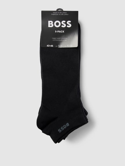 BOSS Sneakersocken mit Label-Detail im 5er-Pack Black 3