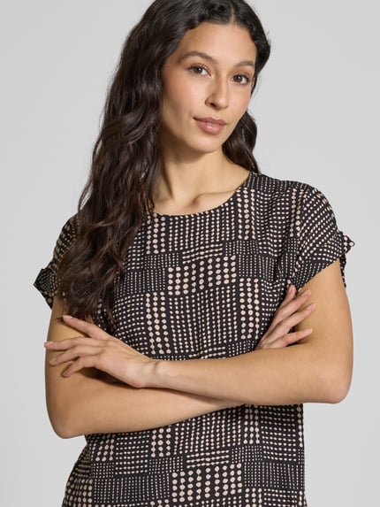 Christian Berg Woman Regular fit blouseshirt met kapmouwen Zwart - 3