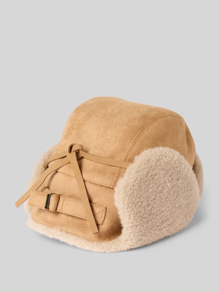 Barts Muts met voering van teddybont, model 'Kegalle' Beige - 3