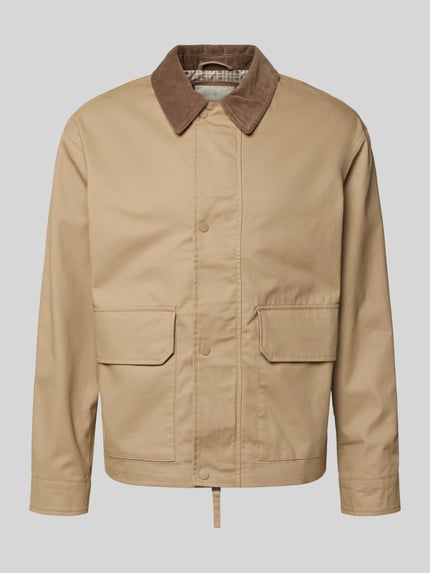 JACK & JONES Premium Hemdjacke mit aufgesetzten Pattentaschen Sand 2