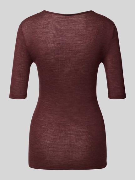 HANRO Shirt met 1/2-mouwen Middenbruin - 3