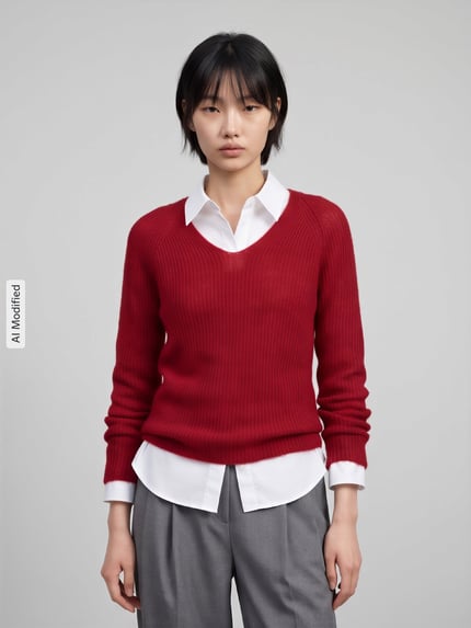 MM by Max Mara Regular Fit Pullover mit Woll-Mohair-Anteil Modell 'SVELTO' Rot 4