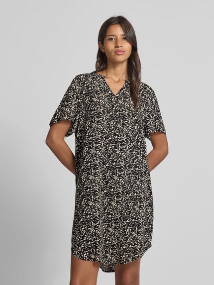 Tom Tailor Oversized Minikleid aus reiner Viskose Black 4