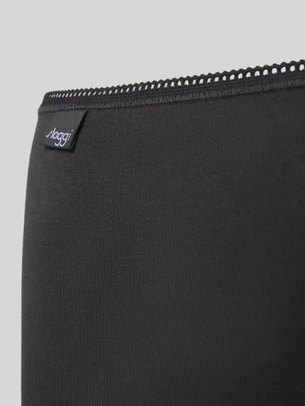 Sloggi Slim Fit Panties mit Logo-Patch im 3er-Pack Black 2