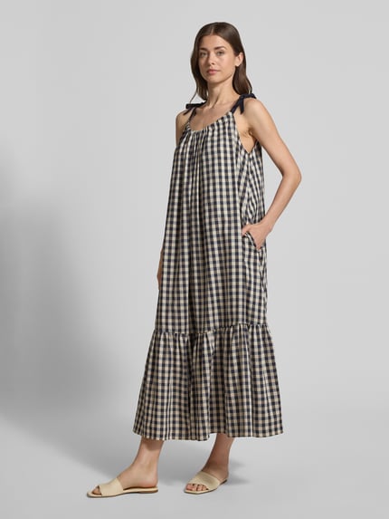 Weekend Max Mara A-Linie Freizeitkleid aus Baumwoll-Mix Modell 'UGOLA' Black 1